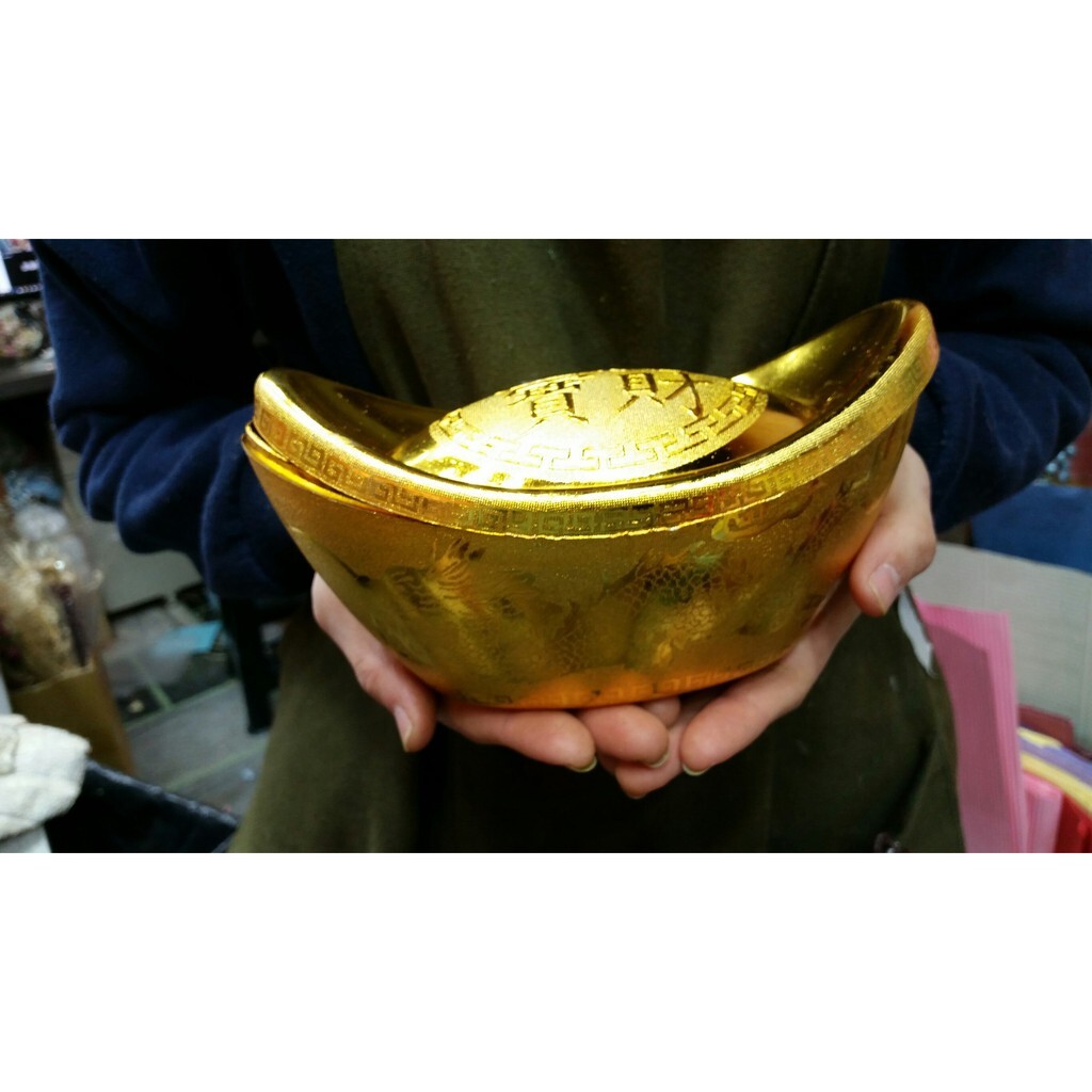 【台灣現貨速發】元寶 金元寶25公分 新年 裝飾品 ｜有現貨