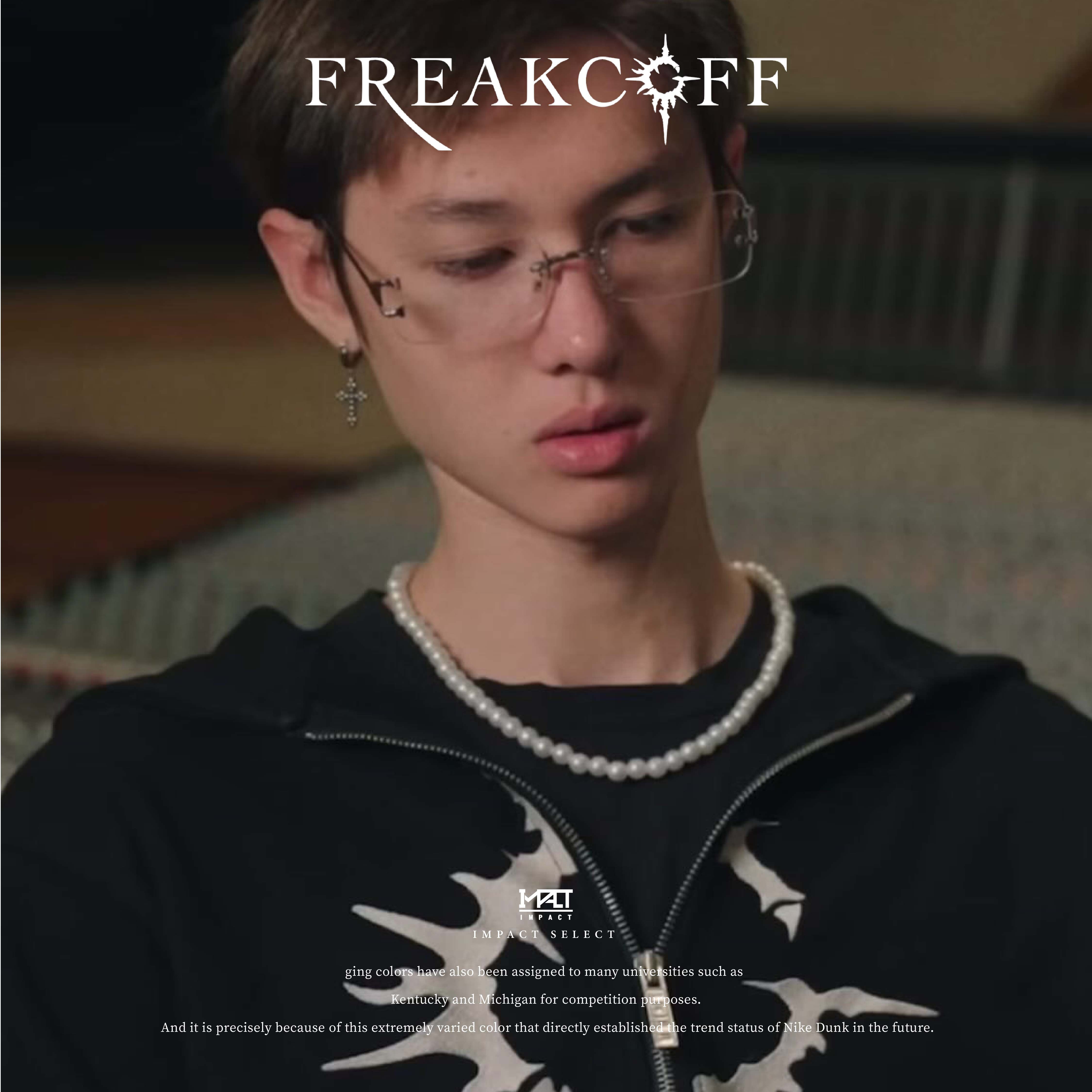 FREAKCOFF 韓國設計品牌 CORTIS 馬丁同款  logo 拉鍊 連帽 外套 黑