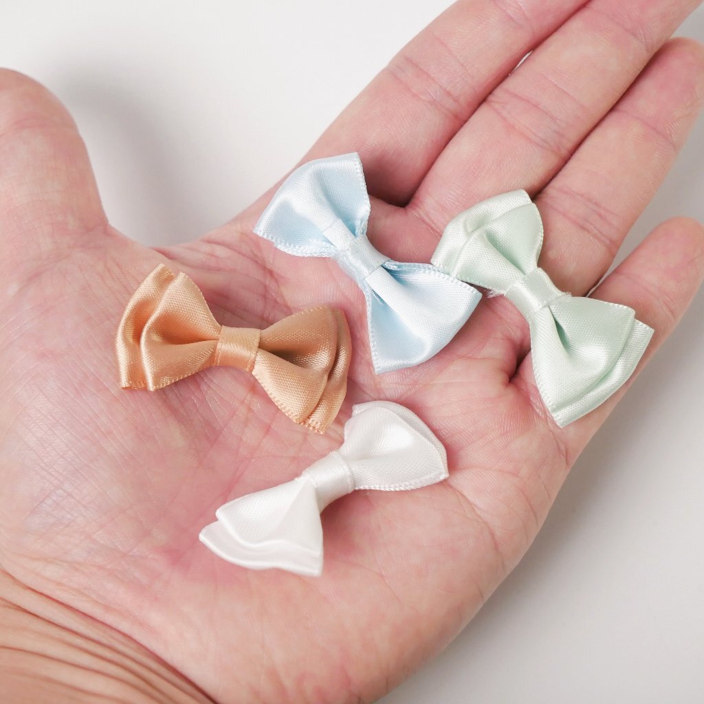 【台灣現貨速發】秀士雙層蝴蝶結 小領結 裝飾材料 玩偶裝飾｜多顏色｜小配件 蝴蝶結