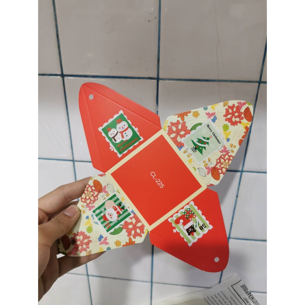 【台灣現貨速發】5元''''聖誕節---聖誕樹三角立體盒-有現貨