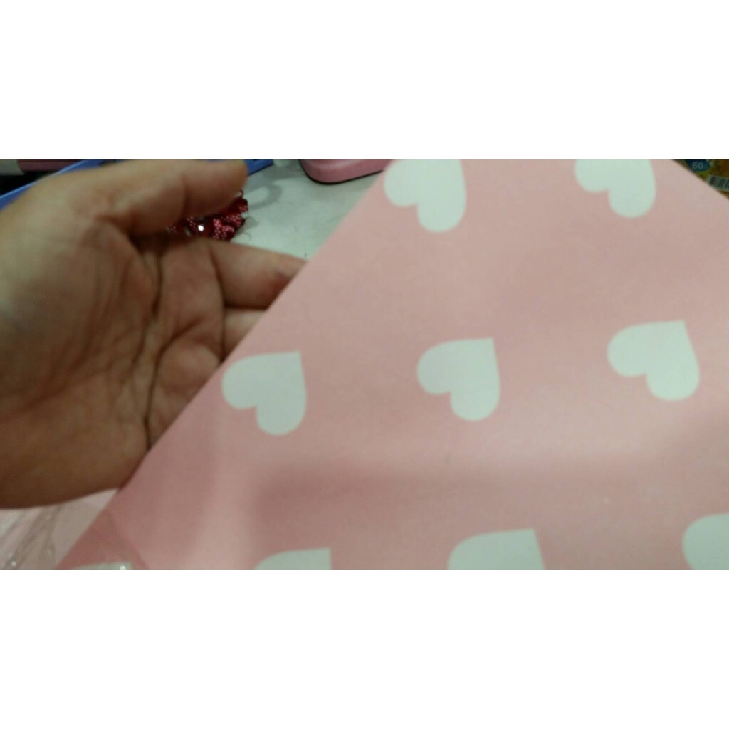 【台灣現貨速發】T76新款愛心包裝紙