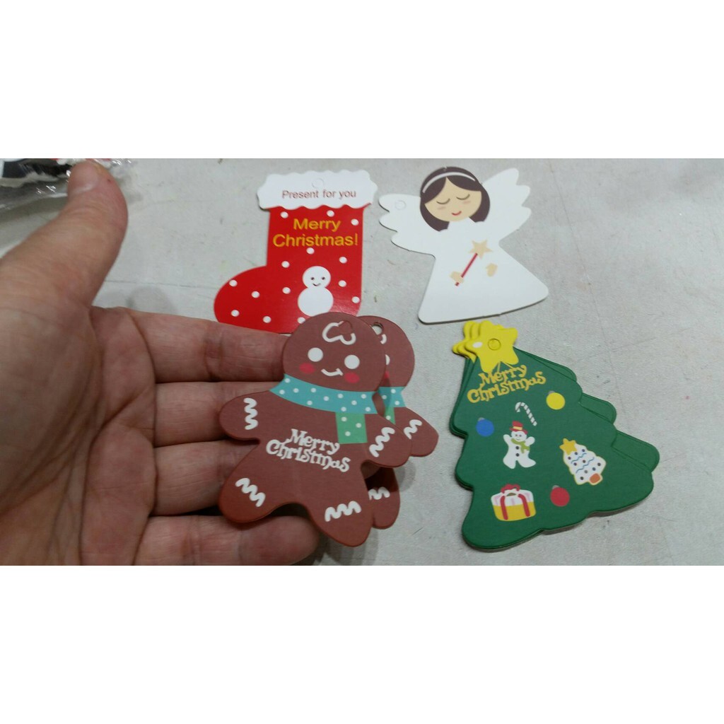 【台灣現貨速發】聖誕節---聖誕老公公/薑餅人/聖誕靴/聖誕樹/天使吊卡