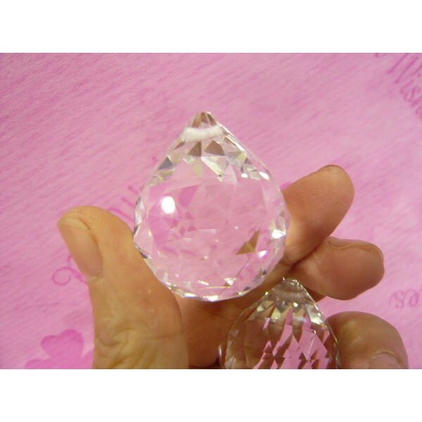 【台灣現貨速發】材料王批發--4公分立體透明水鑚  水晶吊燈必用垂飾''