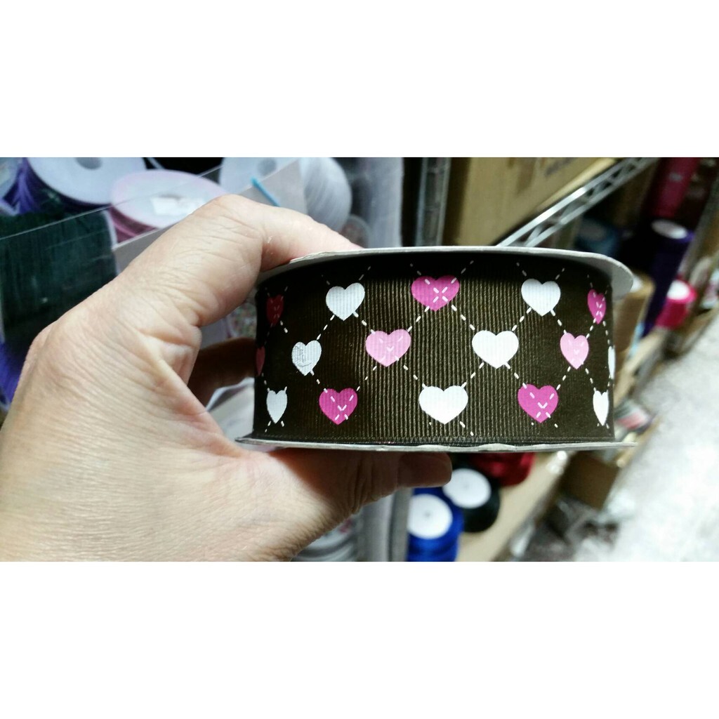 【台灣現貨速發】4公分壓紋布印圖緞帶海洋錨｜1捲25碼 180元｜緞帶 秀士緞帶 包裝材料