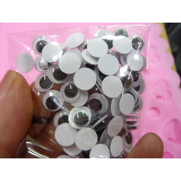 【台灣現貨速發】~材料王批發~0.8//1.2公分//2.5公分--活動眼睛