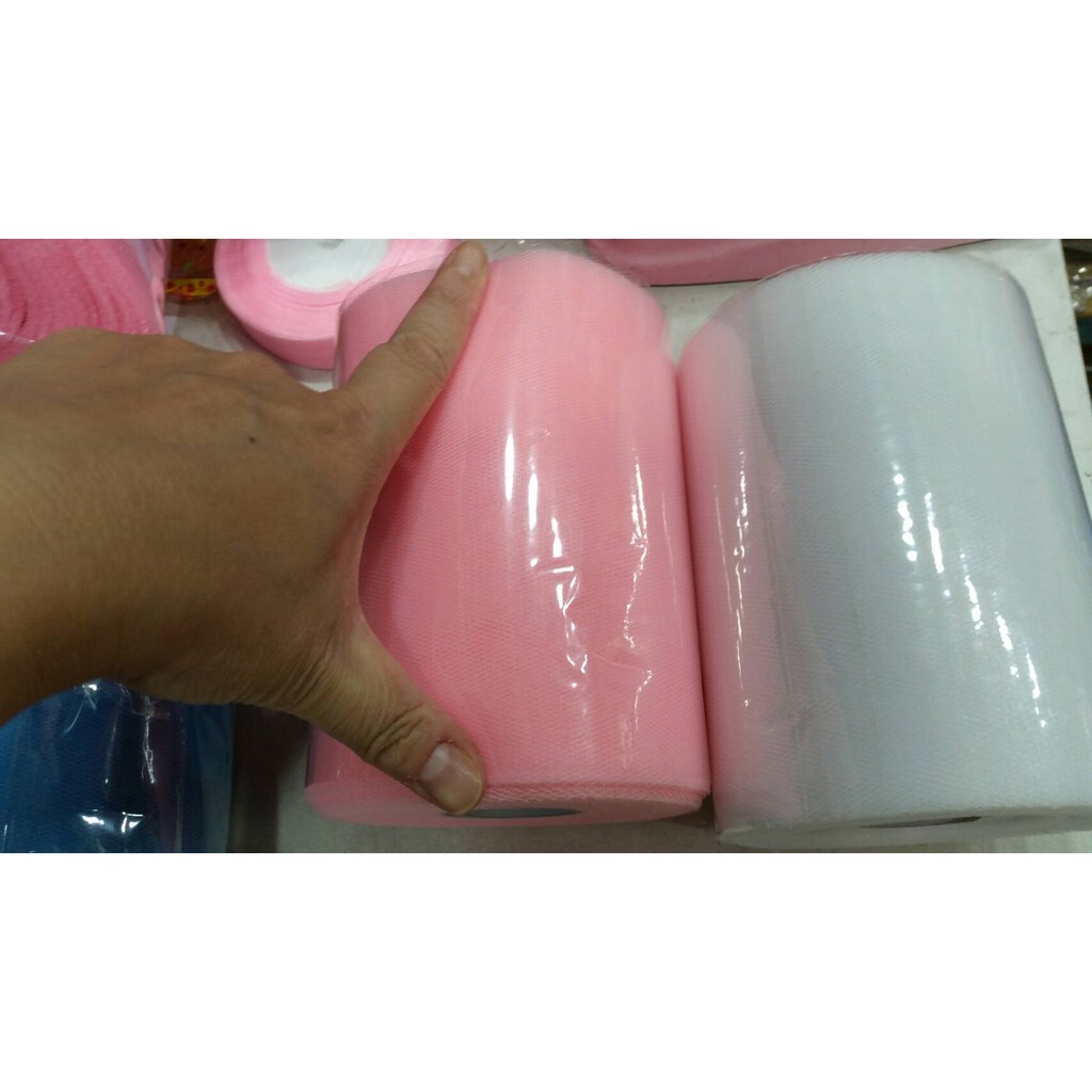 【台灣現貨速發】素色細紗網 娃娃紗｜面寬１５＆２０公分 100碼加量｜澎澎裙 花束設計