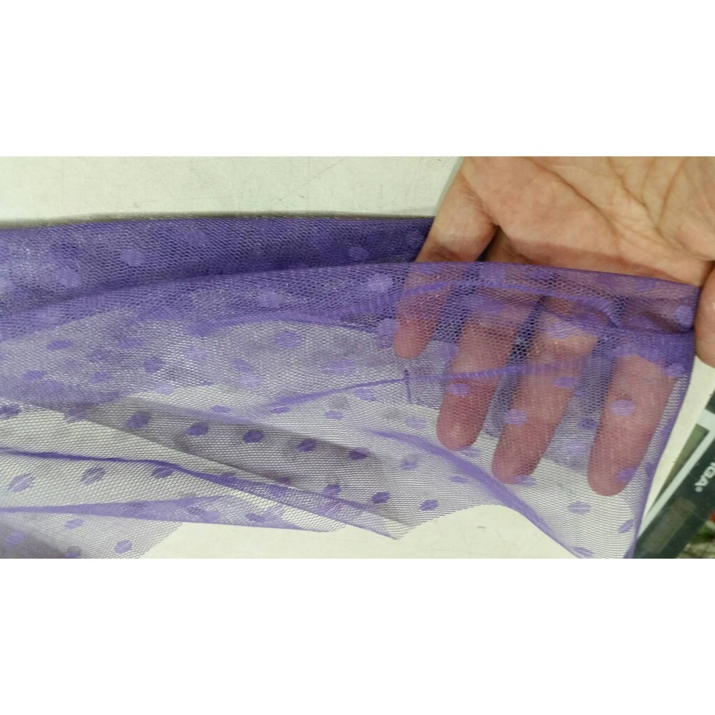 【台灣現貨速發】~~~15公分白色雪點細紗網//娃娃紗