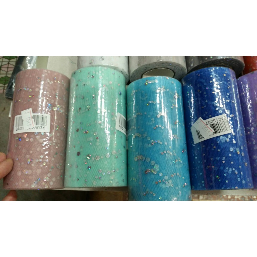 【台灣現貨速發】~~~13公分雷射亮片細紗網//美國網