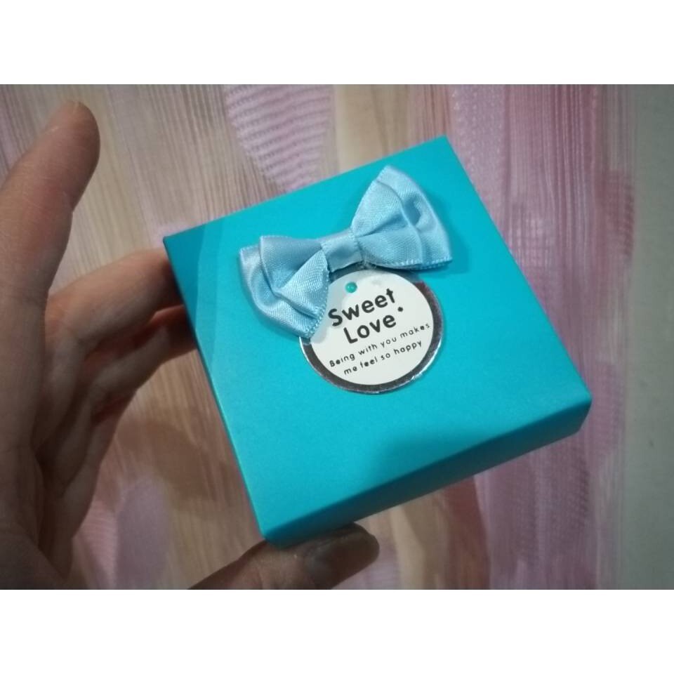 【台灣現貨速發】-蒂芬妮藍四方喜糖盒4元**新增粉**紅2色