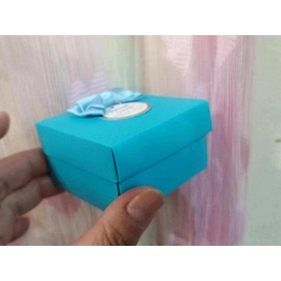 【台灣現貨速發】-蒂芬妮藍四方喜糖盒4元**新增粉**紅2色