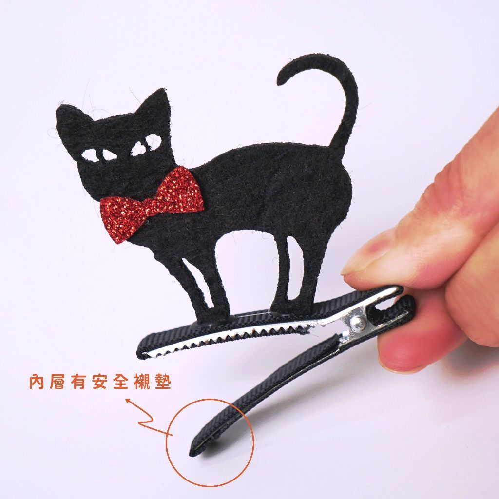 【台灣現貨速發】萬聖節立體髮夾｜南瓜 蝙蝠 幽靈 黑猫 巫婆帽｜兒童髮夾 萬聖節道具