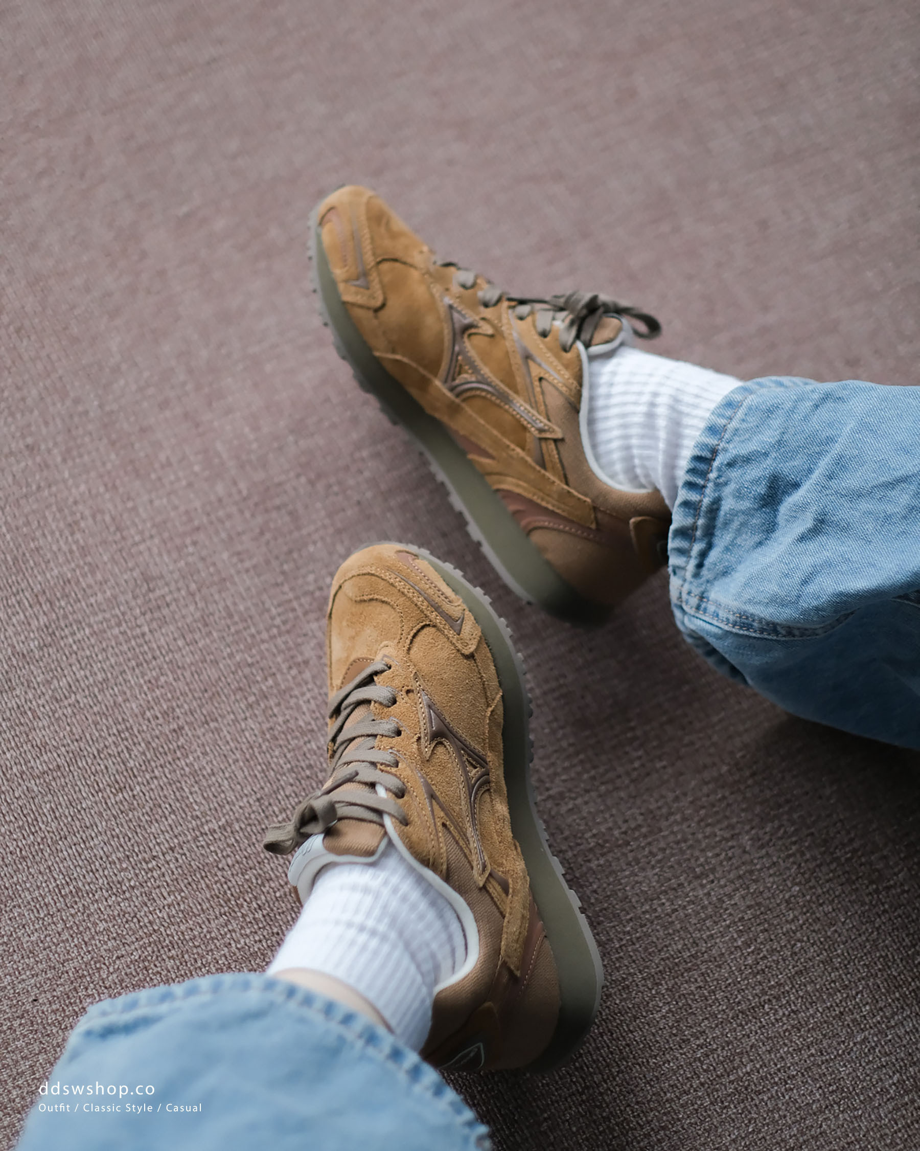 "代購" MIZUNO LG 60S 2K 美津濃 卡其棕 德訓鞋 D1GH242102