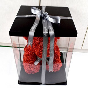 【台灣現貨速發】超大透明盒 禮物盒 捧花盒 14吋｜高40*38*38 公分｜台灣現貨*