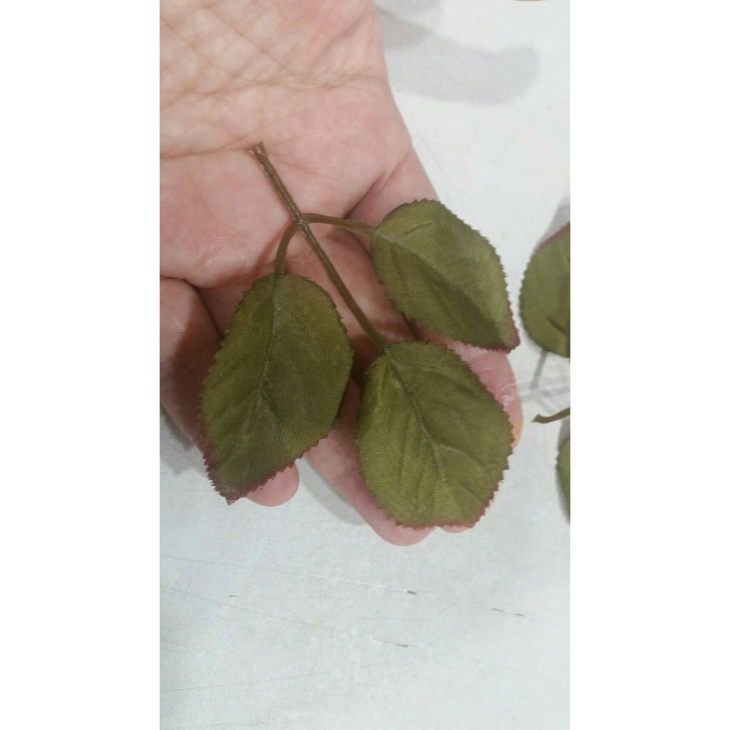 【台灣現貨速發】玫瑰葉子 仿真葉片｜一次出貨十片 一片2圓