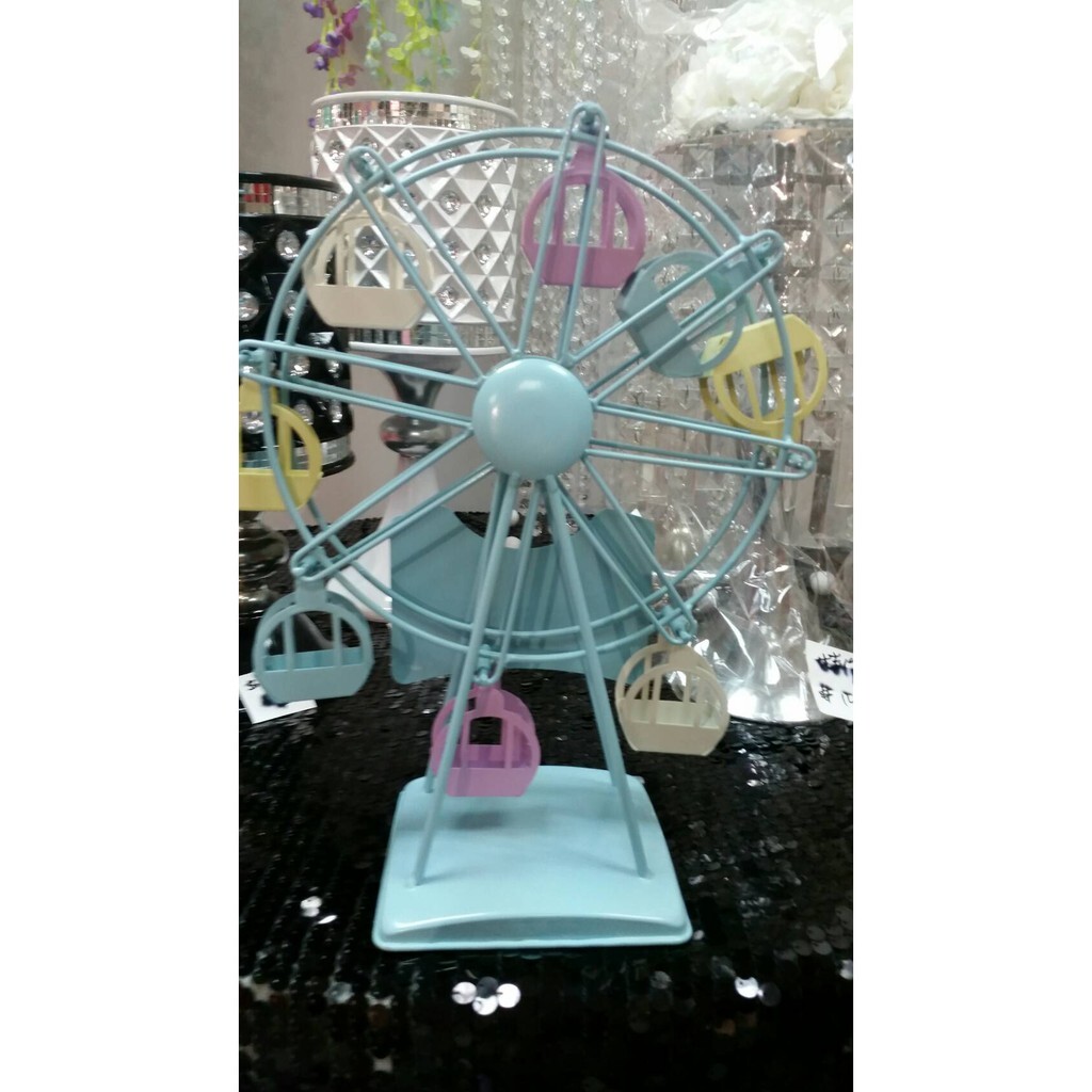 【台灣現貨速發】-旋轉馬卡龍粉彩摩天輪