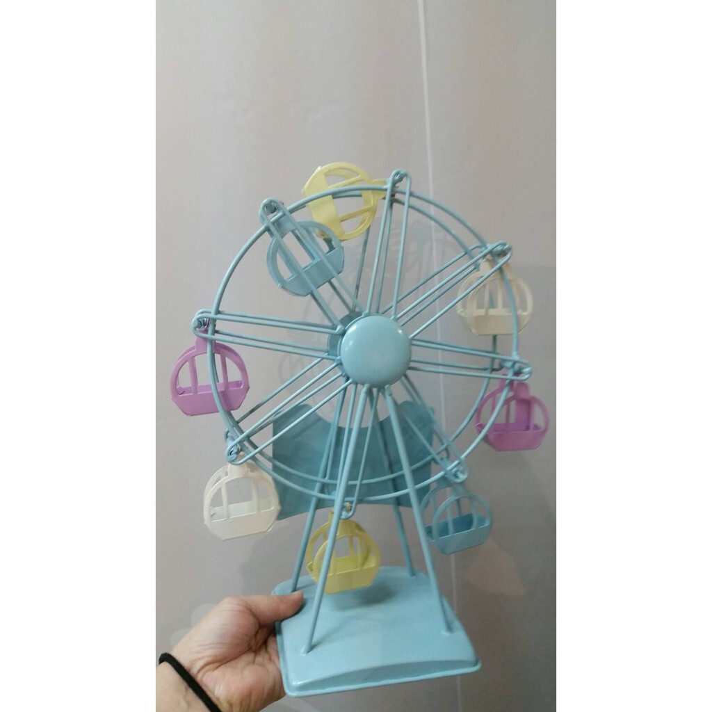 【台灣現貨速發】-旋轉馬卡龍粉彩摩天輪