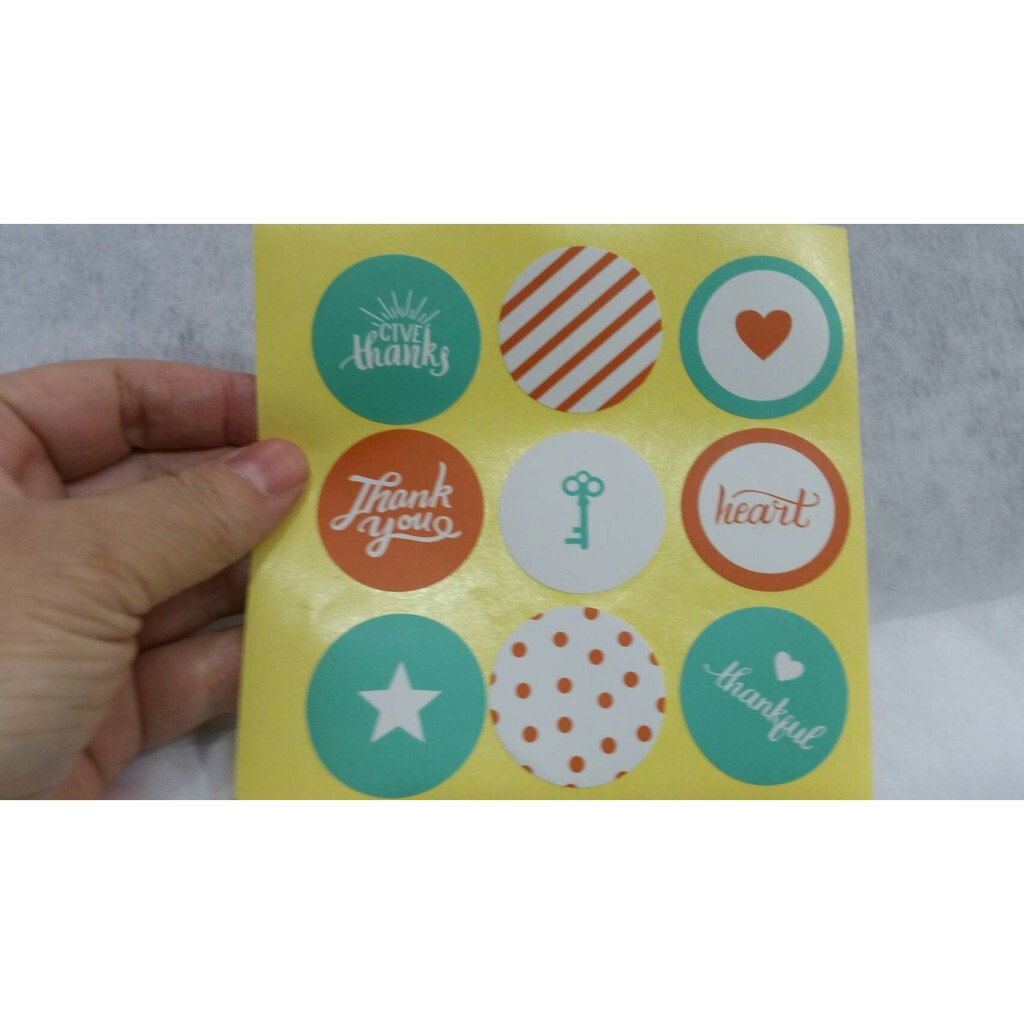 【台灣現貨速發】Thank you多功能貼紙//装飾封口貼紙