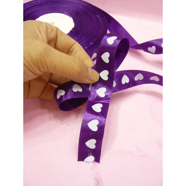 【台灣現貨速發】2公分愛心秀士緞帶｜緞帶 秀士緞帶 包裝材料