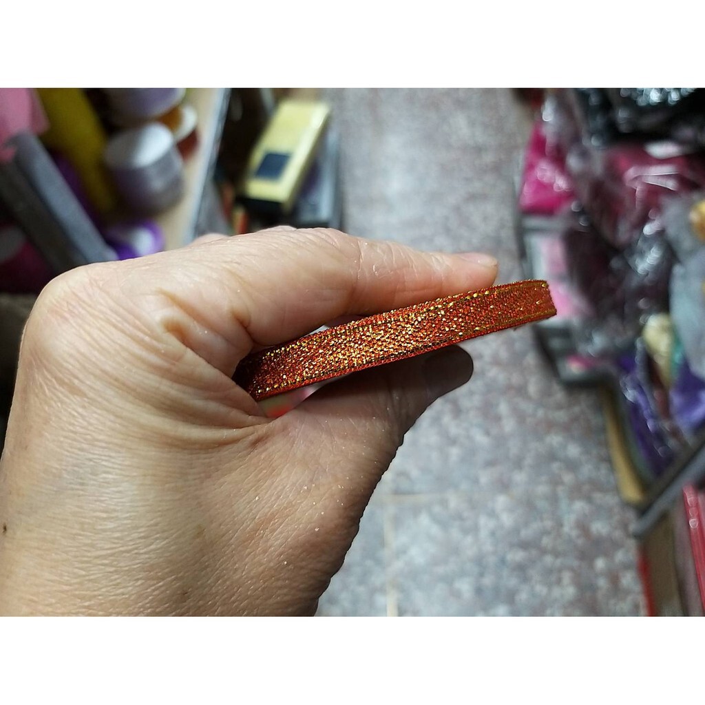 【台灣現貨速發】0.5公分 銀蔥金蔥緞帶｜1捲20元 批發15元｜緞帶 金蔥緞帶 包裝材料