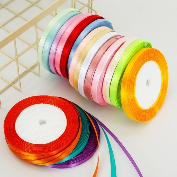 【台灣現貨速發】6mm秀士緞帶 細緞帶｜ 1捲20碼｜緞帶 秀士緞帶 包裝材料