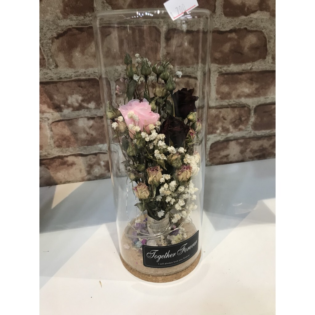 【台灣現貨速發】乾花//永生花//不凋花--軟木塞玻璃花器 (花瓶)