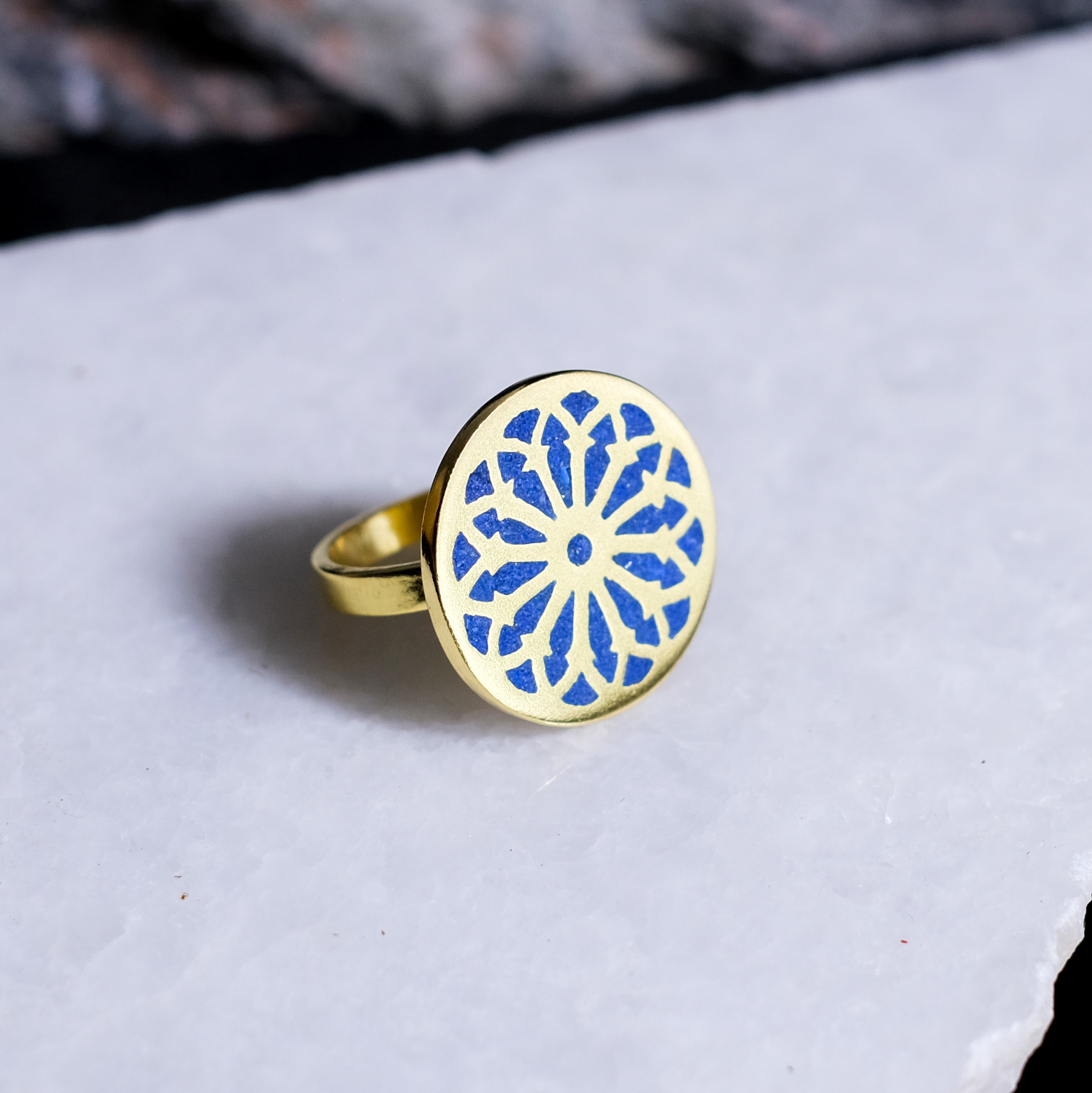 伊斯蘭金工｜Tanasob 青金石戒指｜阿富汗