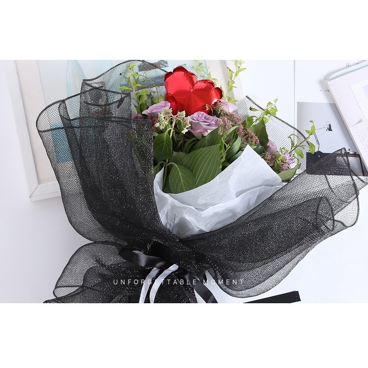 【台灣現貨速發】粗格紗網 網紗包裝紙 包裝紙 一捲24尺