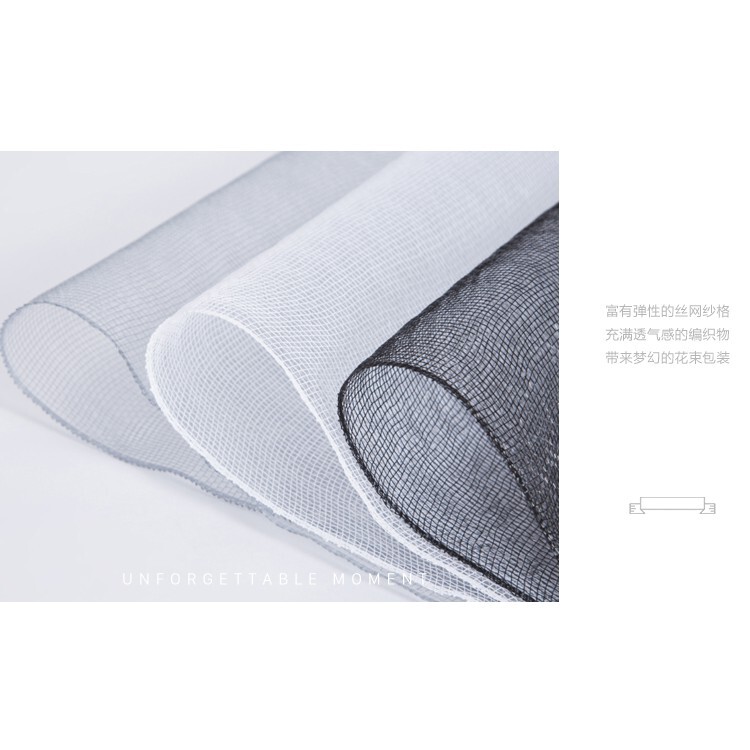 【台灣現貨速發】粗格紗網 網紗包裝紙 包裝紙 一捲24尺