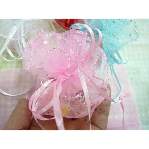 【台灣現貨速發】圓形紗袋 25公分紗袋 套果醬 糖果袋 ｜一個2元 一次出貨10個 20元