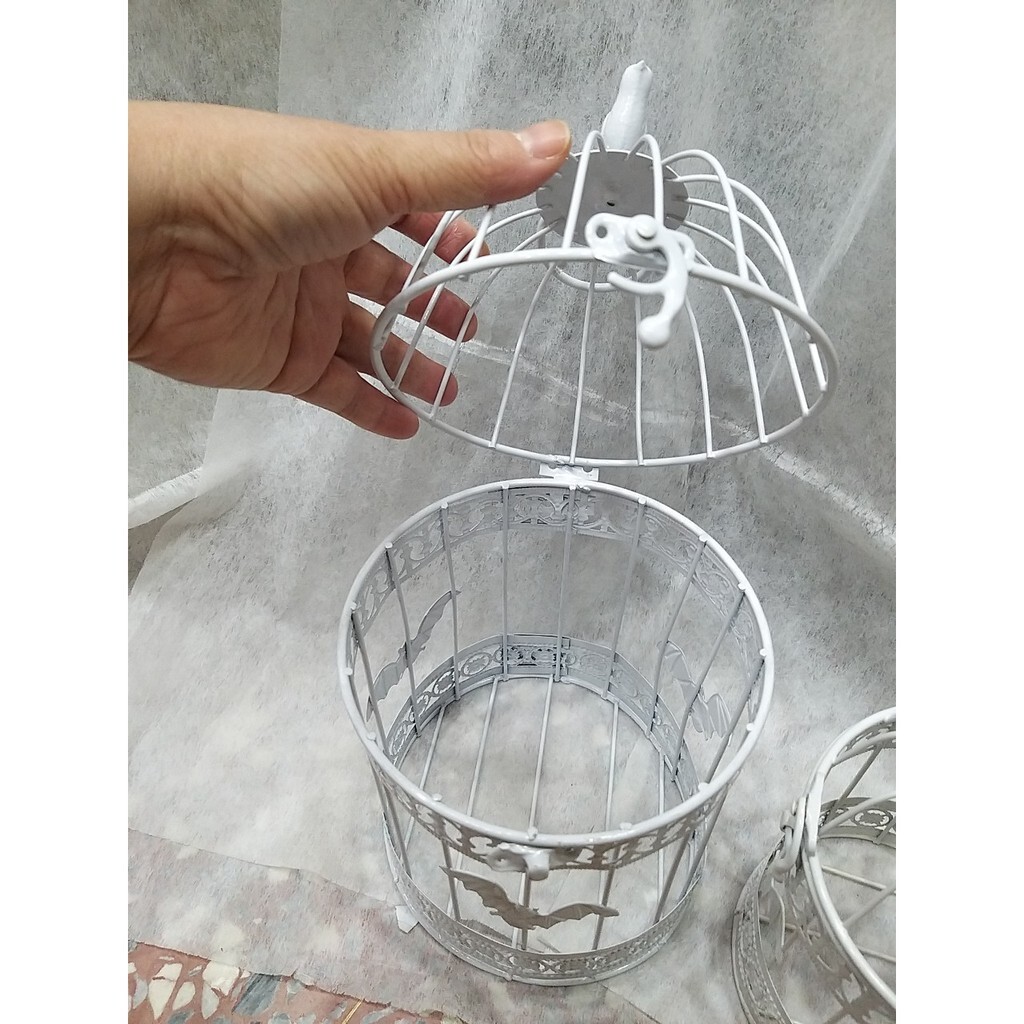 【台灣現貨速發】台灣現貨**搶購大小2個250元''--白色鳥籠''鐵藝鳥籠