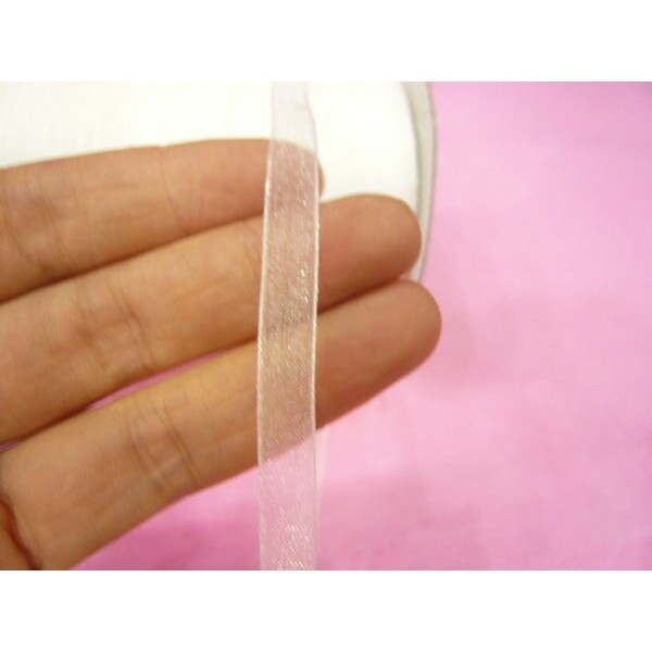 【台灣現貨速發】透明紗帶 雪紗帶｜0.6 / 0.8 / 1公分｜100尺｜緞帶 紗緞帶 包裝材料