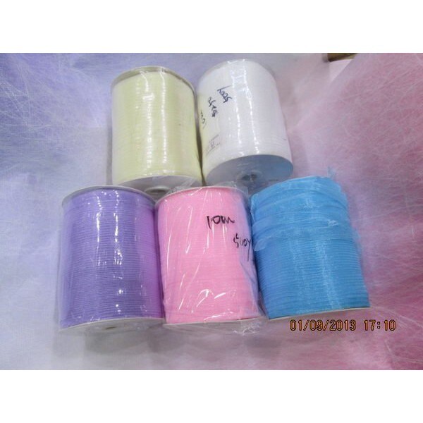 【台灣現貨速發】透明紗帶 雪紗帶｜0.6 / 0.8 / 1公分｜100尺｜緞帶 紗緞帶 包裝材料