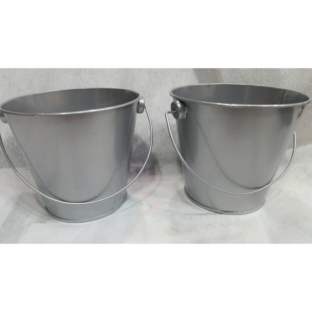 【台灣現貨速發】金屬製小水桶 『大型』小鐵桶 多肉盆器 鐵桶花器 鄉村風 雜貨 多肉植物