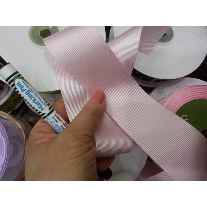 【台灣現貨速發】4公分素色羅紋緞帶｜1捲25碼 160元｜緞帶 秀士羅紋緞帶 包裝材料