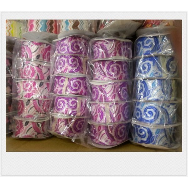 【台灣現貨速發】4公分光面布印圖緞帶｜1捲22.5碼 160元｜緞帶 秀士緞帶 包裝材料