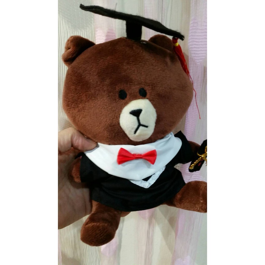 【台灣現貨速發】P98~~~8吋20公分畢業學士玩偶(/質優/紅穗/畢業/學士服+證書)120元