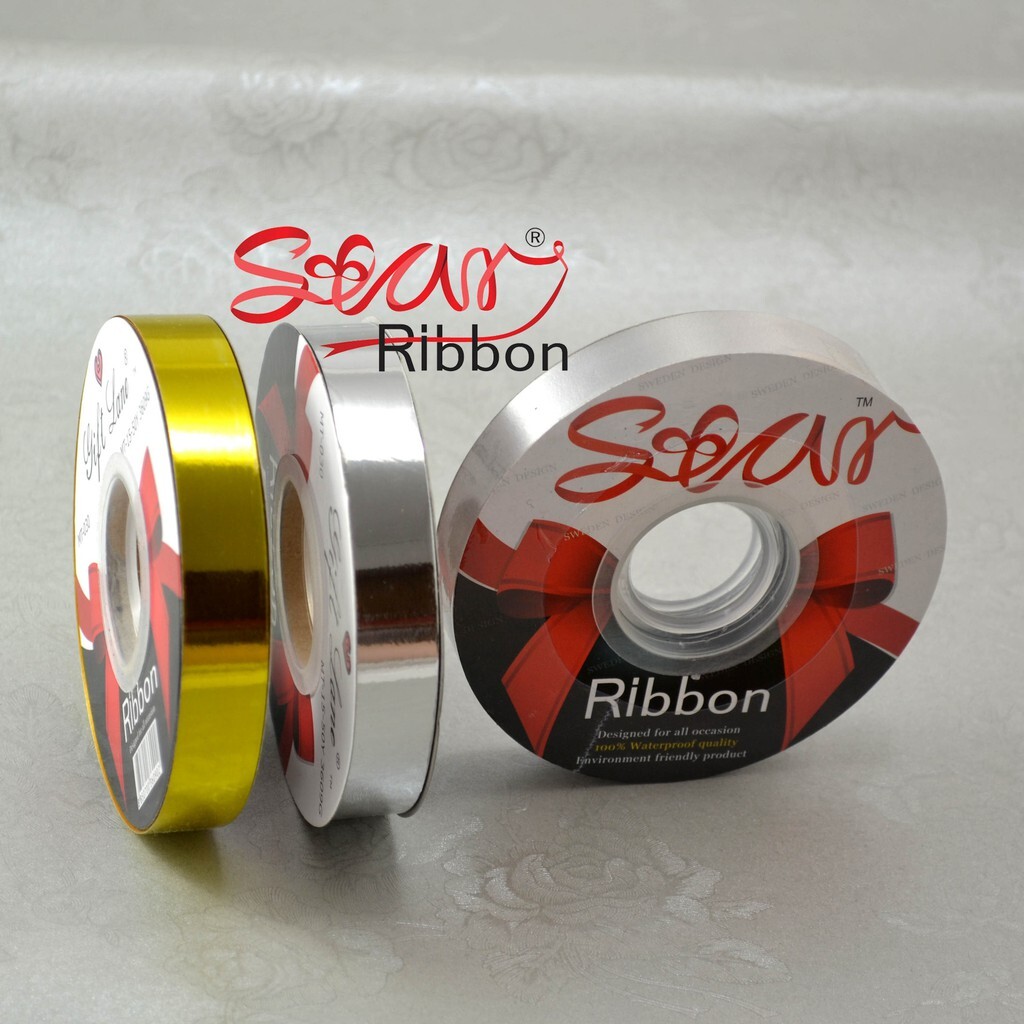 【台灣現貨速發】鋁箔金彩帶 彩帶｜1.5公分宽｜纏花棒 金莎棒 打蝴蝶結