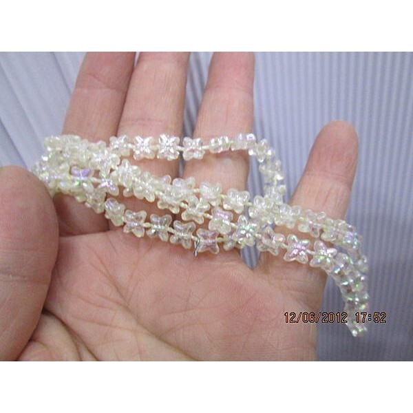 【台灣現貨速發】8mm蝴蝶造型珠練｜零售一呎｜ 珠鏈 蝴蝶 珠珠