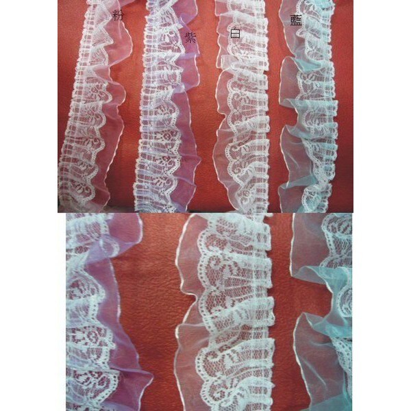 【台灣現貨速發】6公分亮邊紗裙蕾絲緞帶｜1包25碼 250元 批發200元｜緞帶 蕾絲緞帶 包裝材料