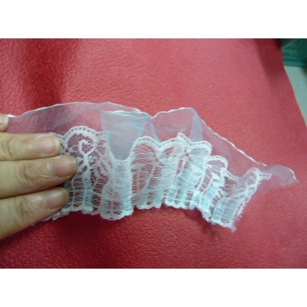 【台灣現貨速發】6公分亮邊紗裙蕾絲緞帶｜1包25碼 250元 批發200元｜緞帶 蕾絲緞帶 包裝材料