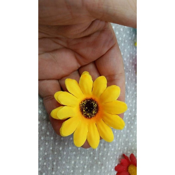 【台灣現貨速發】6公分 向日葵花頭 人造花