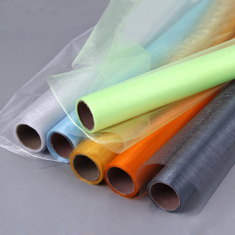 【台灣現貨速發】素色水晶紗 包裝紙 14尺80元