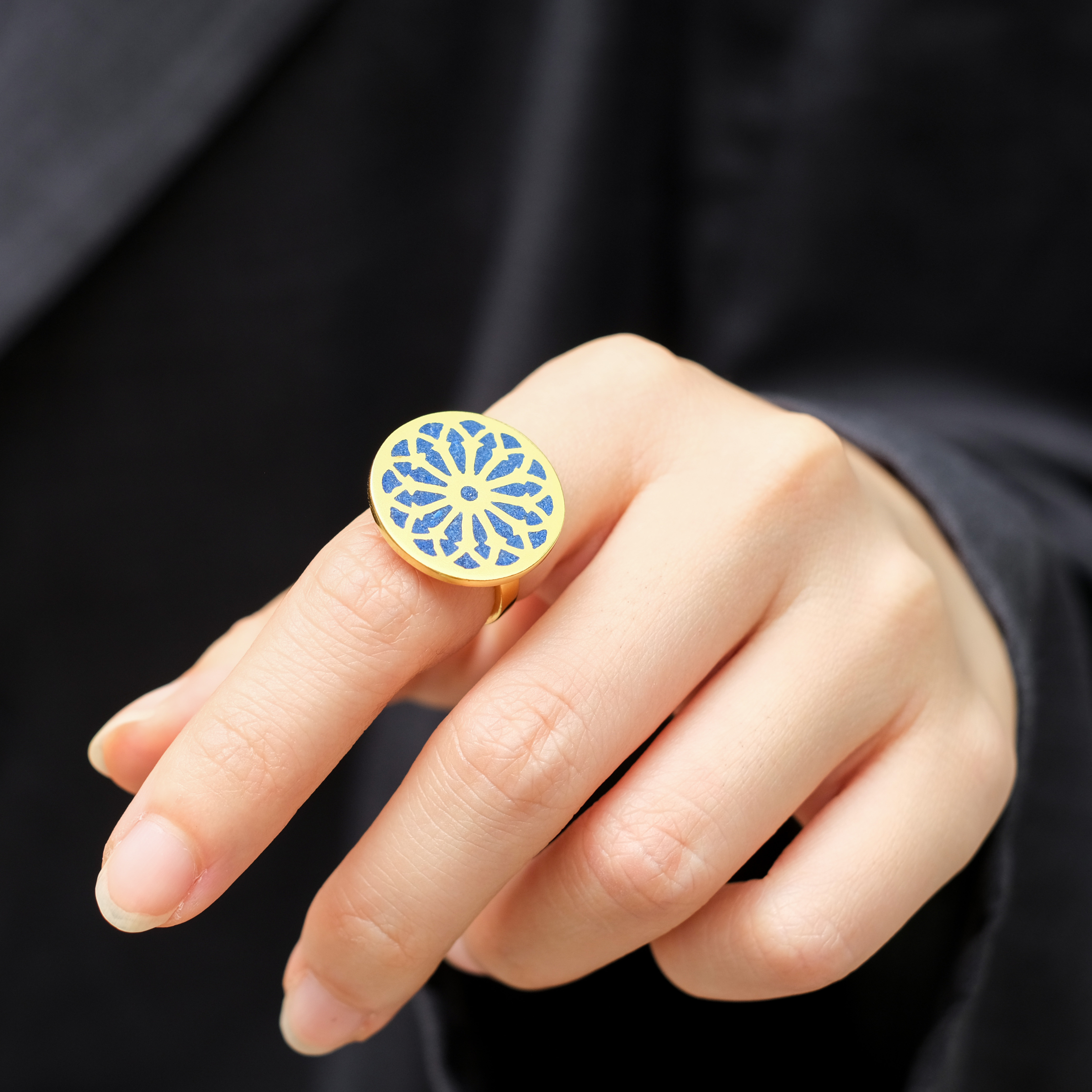 伊斯蘭金工｜Tanasob 青金石戒指｜阿富汗