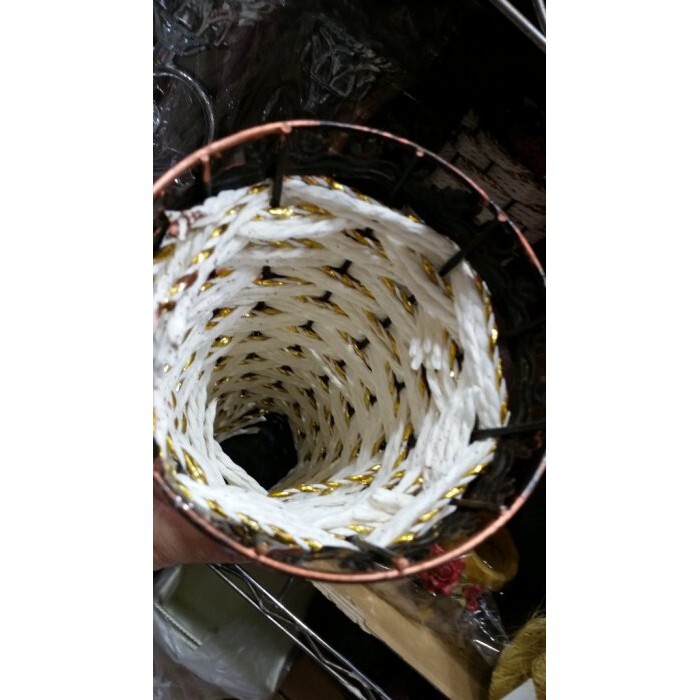 【台灣現貨速發】M83--繩編鐵製花器