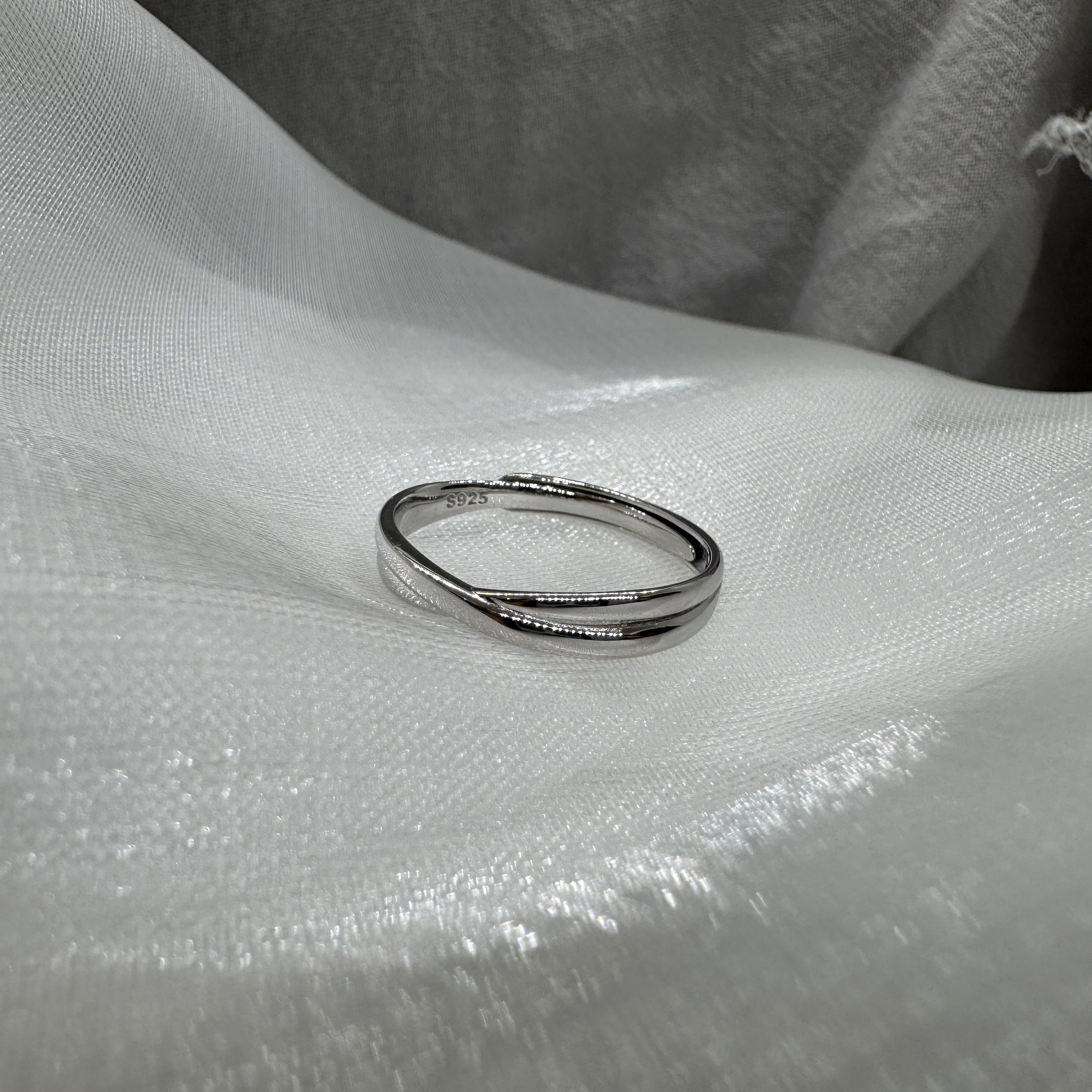 疊光戒 – 純銀戒指