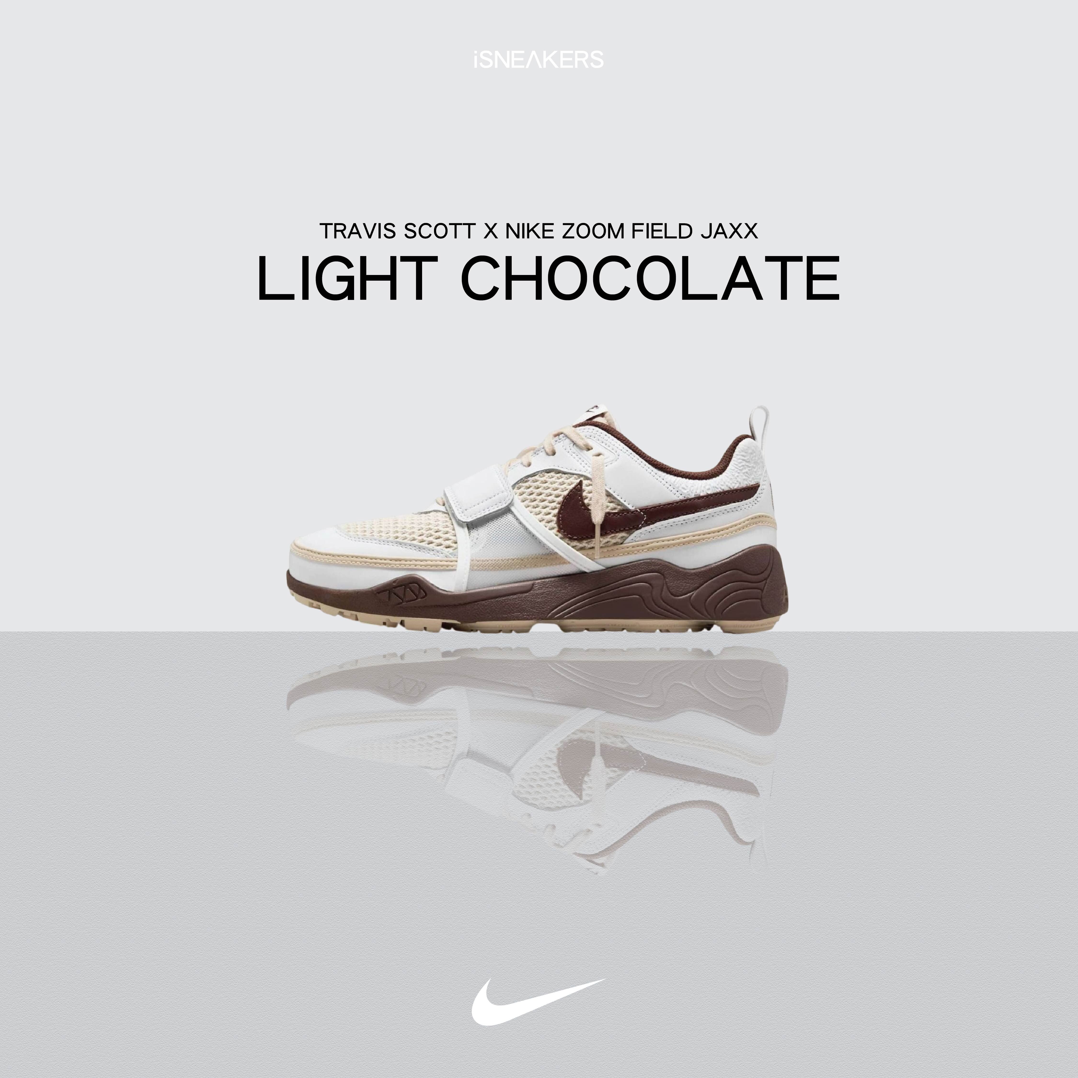 iSNEAKERS｜Travis Scott x Nike Zoom Field Jaxx "Light Chocolate" 巧克力 HQ3073-100