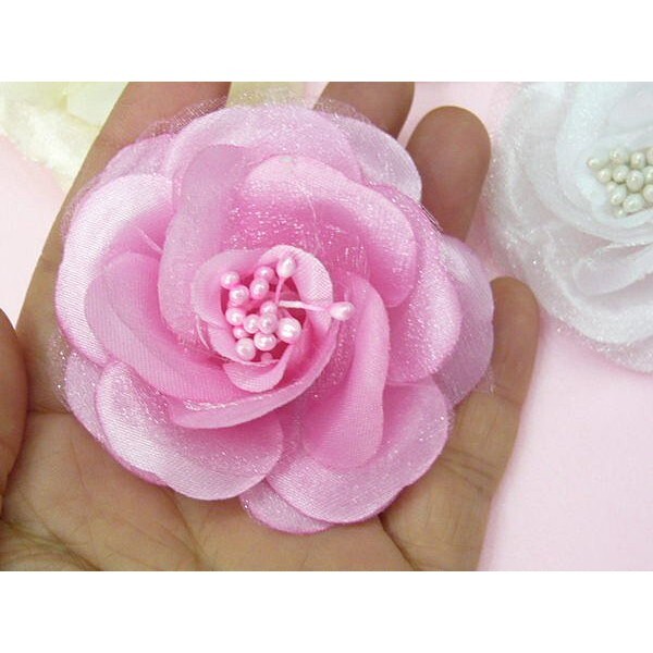 【台灣現貨速發】台灣現貨~~~6公分大朵玫瑰精緻圓滿花***小禮車車頭花