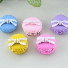 【台灣現貨速發】鑰匙圈配件材料---軟陶小飾品--迷你馬卡龍**50個*9元''批發7元