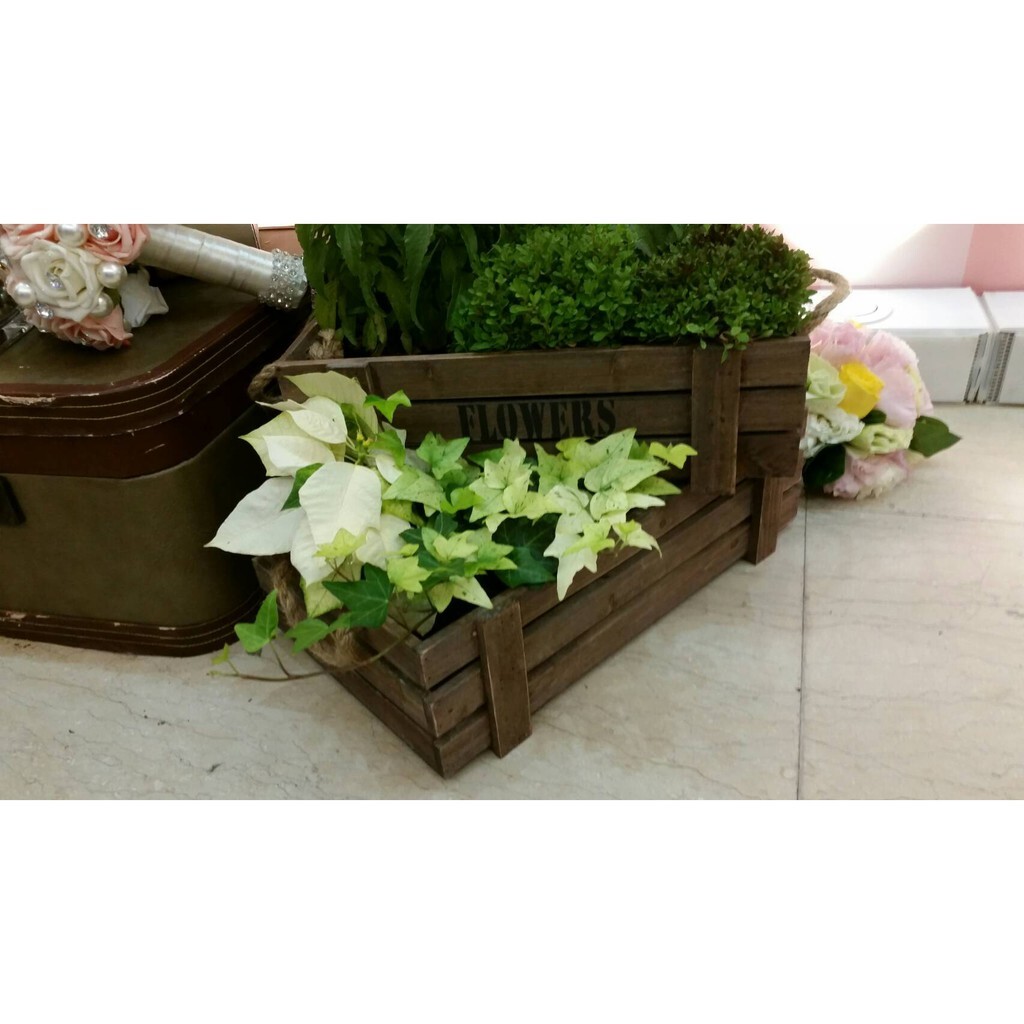 【台灣現貨速發】鄉村風木箱 木箱 木條箱 | 三件組 | 婚禮佈置 佈置道具