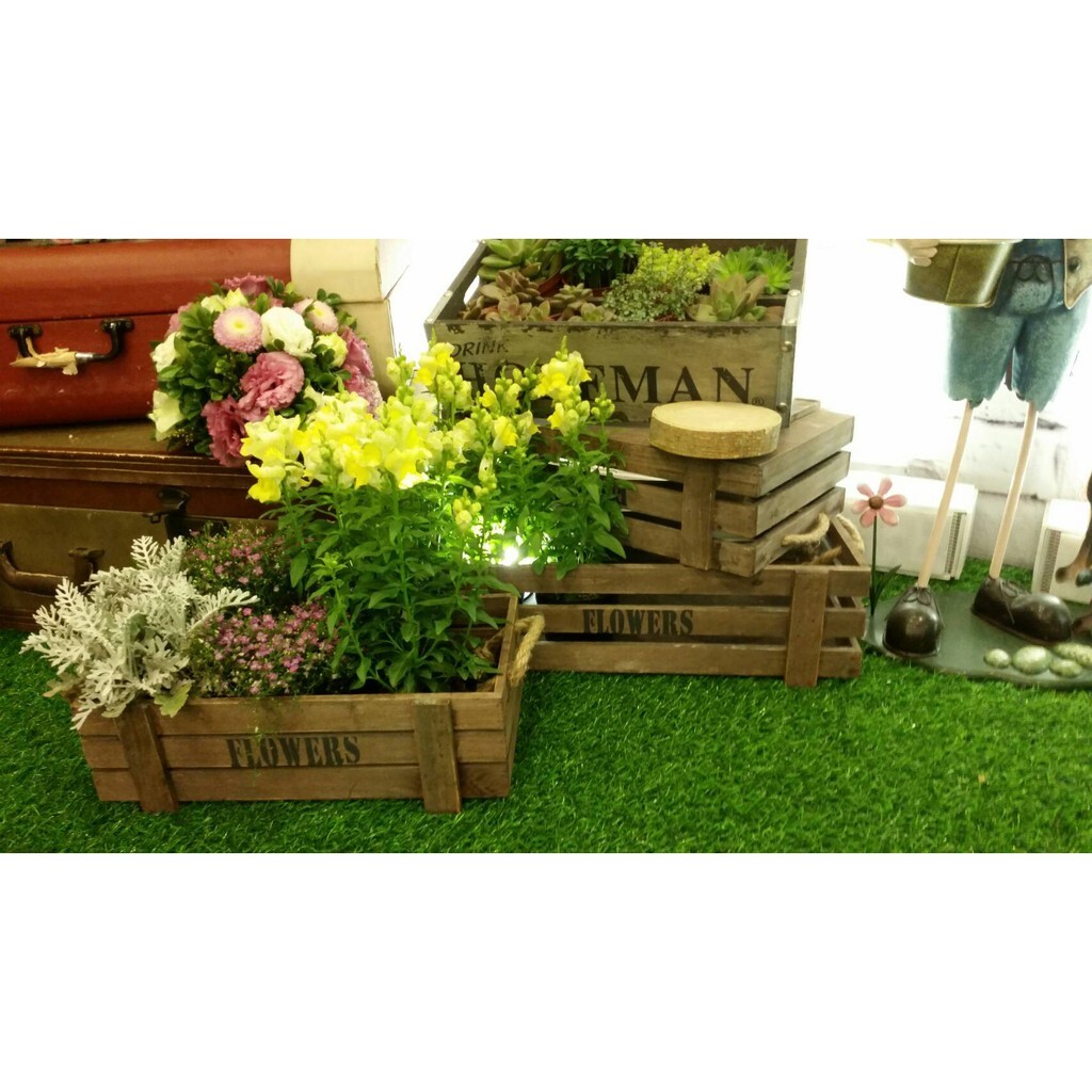 【台灣現貨速發】鄉村風木箱 木箱 木條箱 | 三件組 | 婚禮佈置 佈置道具
